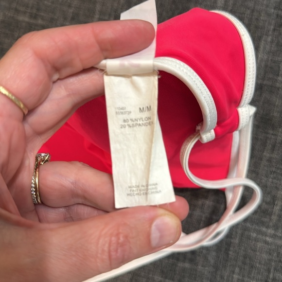 Y2K Miami Surf Style Hot Pink Halter Bikini Top Barbiecore Retro Swim - Picture 3 of 5